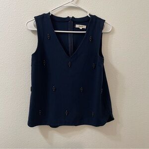 Madewell blouse blue small